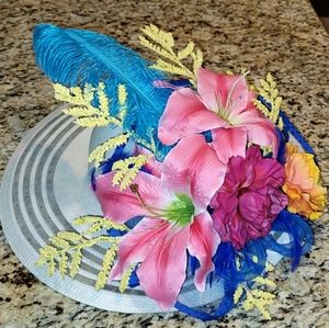 Kentucky Derby Hat, tropical theme